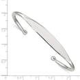thumbnail image 2 of 925 Sterling Silver Cuff Bangle Bracelet, 2 of 6