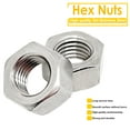 thumbnail image 5 of M6-1.0mm Pitch 304 Stainless Steel Left Hand Thread Hex Nuts - 10pcs, 5 of 5