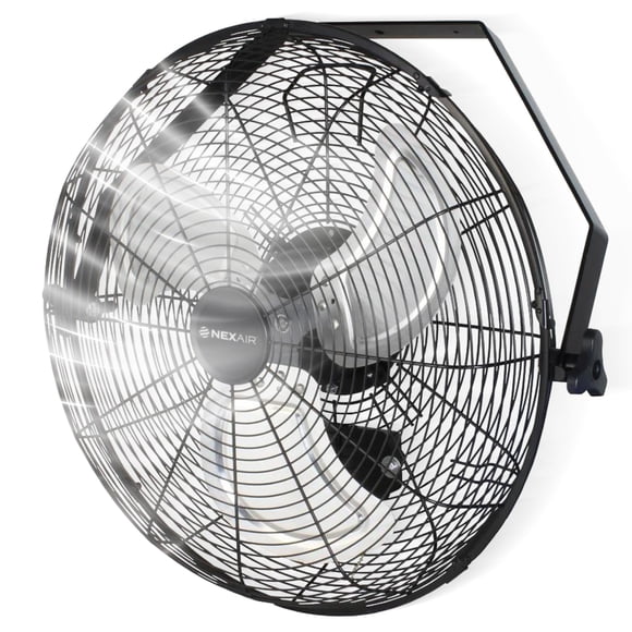 Ventilador de pared NEXAIR de 18" industrial, 3 velocidades, ajuste de 360°