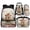 Cherry Blossom Capybara, variant on Yspwyqan Boys Backpack Set, Vintage USA Flag Largemouth Bass Backpack and Lunch Box Set Boys Ages 8-15, 17" Double Zipper Trendy Bookbag with Water Bottle Bag for Elementary Middle