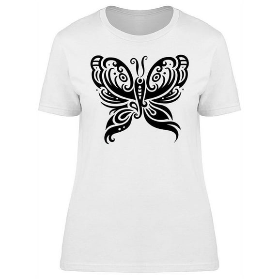Elegant Butterfly Graphic T-Shirt Women -Image by Shutterstock, Female x-Large