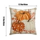 thumbnail image 3 of Fundas de almohada de Acción de Gracias 18x18 pulgadas - 3 estilos Fundas de lino para decorar el sofá, funda de cojín de lino naranja con cremallera invisible, 3 of 6