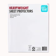 Pen+Gear Heavyweight Sheet Protectors, Clear, 9.25 x 11.22, 25 Count