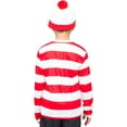 thumbnail image 3 of Where's Waldo Shirt Hat and Glasses Deluxe Halloween Costume Cosplay, 3 of 3