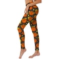 thumbnail image 4 of Halloween Leggings for Women Elastic High Waist Funny Pumpkin Ghost Print Tights Pants Workout Yoga Pants, 4 of 7