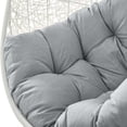 thumbnail image 4 of Swing Lounge Chair, Sunbrella, White Grey Gray, Modern Contemporary Urban Design, Outdoor Patio Balcony Cafe Bistro Garden Furniture Hotel Hospitality, 4 of 8