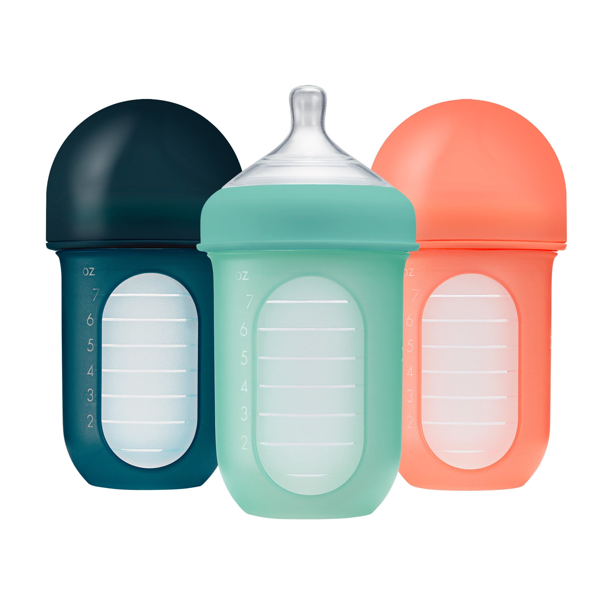 Boon NURSH® Reusable Silicone Pouch Bottles, 8oz, Mint (3pk) Walmart