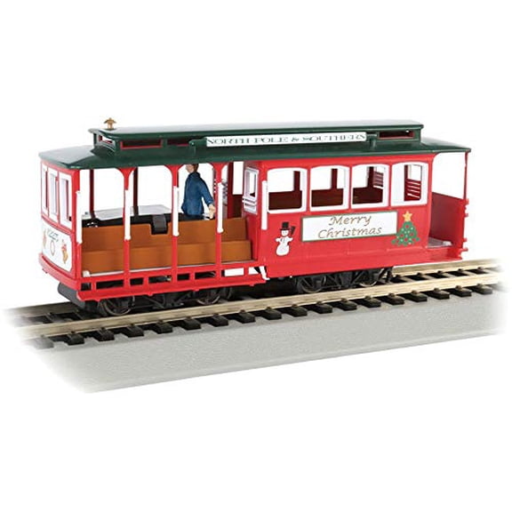 Cable Car with Grip Man - Yellow & Red - HO Scale