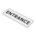 thumbnail image 1 of Unique Bargains 9'x3' ENTRANCE Sign Acrylic Self Adhesive Door Sticker Wall Sign White, 1 of 5