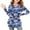 Blue, variant on OVBMPZD Camo Girls Kids Tshirts Long Sleeve Lightweight Blue Crewneck Soft Curvy Hem Tunic Blouses Girls Tops Size 11 Years