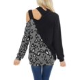 thumbnail image 4 of Womens Cold Shoulder Oversized Turtleneck Sweaters Long Sleeve Chunky Solid Color Knitted Pullover Outwear Coat, 4 of 4