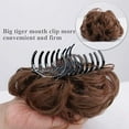 Sandistore Natural Hair Extensions Messy Bun Easy Clip Wig female