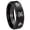 Black Polish Step Edge, variant on Masonic Shriners Beveled Edge Rose Gold Tungsten Engraved Ring 10MM