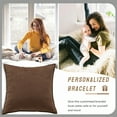 thumbnail image 3 of AUQ 2Pcs Decorative Pillow Covers Removable Cover Pillow Covers 16X16 Breathable Design Outdoor Pillow Covers Style1, 3 of 7