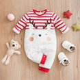 thumbnail image 1 of Disfraces de Navidad, ropa para bebés y niños, Cosplay para niñas, elfo verde, Papá Noel, Pelele de algodón de manga larga para niños y niñas + conjunto de sombrero, traje de Navidad, 1 of 4