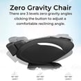 thumbnail image 4 of Massage Chair, Zero Gravity, 3D Full Body and Recliner with Heat, Yoga Stretching, Vibrator& Foot Roller,Black, 4 of 7