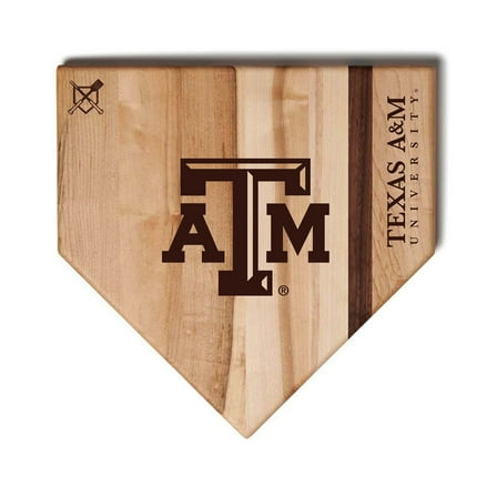 Baseball BBQ  Texas A&M Aggies 12" x 12" Home Plate Cutting Board