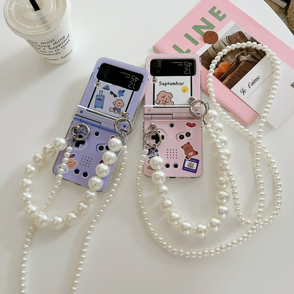 For Samsung Galaxy Z Filp3 5G Case Cover,Shockproof Luxury Game player Case,PC Silm Case Cover With Long chain