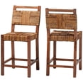 thumbnail image 3 of bali & pari Chabela Boho Counter Stool, 24" H, Natural Brown, 3 of 9