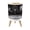 Color 1, variant on Small Trash Can with Lid Illuminated Stained Glass Sunset Sea Scene 1.8 Gallon Dog Proof Trash Can Round Garbage Can Waste Bin Wastebasket for Bathroom Bedroom Living Room