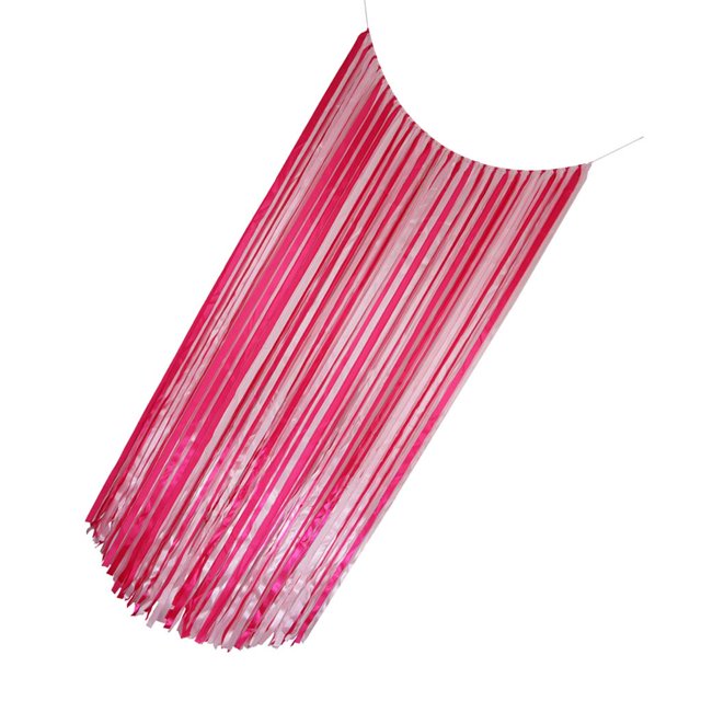 Guirnalda de borlas de cinta ensamblada para bodas para decoración de fiesta de bodas 1x2m Rosa Colcomx guirnalda de borlas de cinta