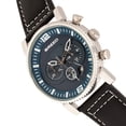 thumbnail image 2 of Breed BRD8203 Ryker Chronograph Leather Band Watch with Date - Black & Blue, 2 of 3