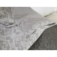 Durham Damask Jacquard 76 x 84 in. Grommet Curtain Panel Pair, Silver