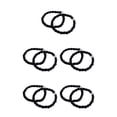 thumbnail image 1 of Vogacara Leggings Cuerda Caucho Material de poliéster Bandas para botas con ganchos de metal Negro Negro 5piezas Vogacara CBP214306, 1 of 5