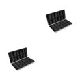 thumbnail image 3 of Matsuzay Estuche para tarjetas de 24 ranuras Caja de almacenamiento portátil Paquete de tarjetas de juego a prueba de golpes Blanco Concha Blanca 2Conjunto, 3 of 6