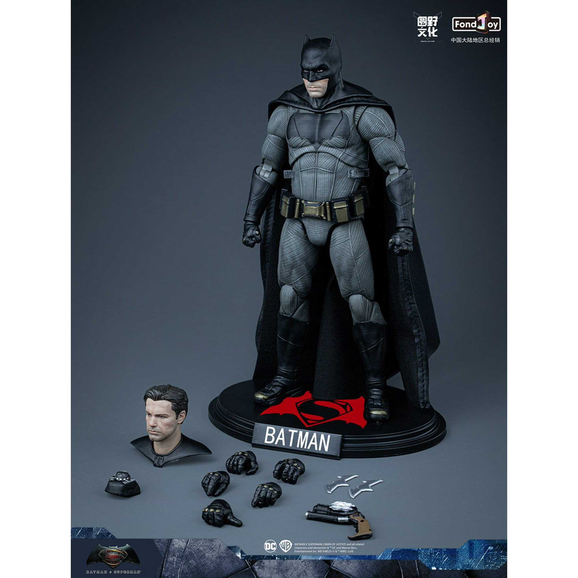 Fondjoy Toys Justice League hero 19cm Ben Affleck Batman action figure model Collect toys Luxury Edition