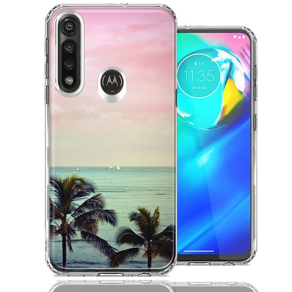 MUNDAZE For Motorola Moto G Power Vacation Dreaming Design Double Layer Phone Case Cover