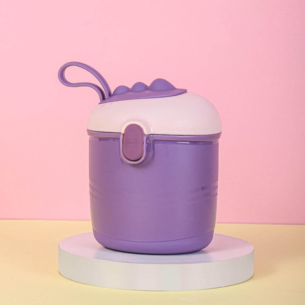 Fiudx Caja de Leche En Polvo para Bebé, Almacenamiento Portátil de Alimentos, Doble Sellado para Mantener La Frescura, Organizador de Leche En Polvo y Refrigerios, Diseño de Boca Ancha, Material Ecol