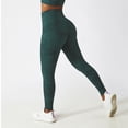 thumbnail image 4 of Pantalones De Yoga Estampados Apalfuy Correr Al Aire Libre Fitness pantalones Deportivos Mujeres Leggings de Talle Alto Verde L, 4 of 6