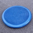 thumbnail image 3 of Shisuyan 34cm Blue Inflated Stability Wobble Cushion Thick Core Balance-Disc with Random Color Air Inflator for Enhancing Strength Pain Relieving, 3 of 8