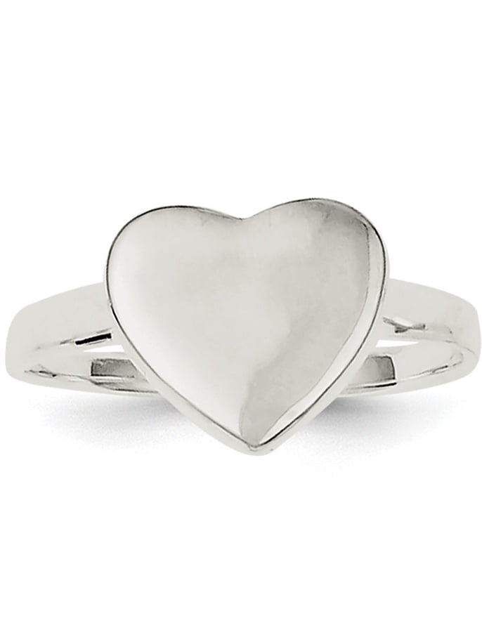 solid heart ring