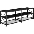 thumbnail image 1 of Mueble para TV Bluelander Estante Organizador de 3 Niveles Negro 60 pulgadas, 1 of 7