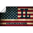 thumbnail image 2 of Champaign IL Illinois Champaign County Vintage US Flag Decal Bumper Sticker 3M Vinyl 3" x 5", 2 of 3