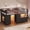 Black, variant on Afuhokles Low Loft Bed Twin Size with 7 Storage Drawers, Bookcase and LED Lights, Metal Loft Bed, White