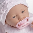 thumbnail image 4 of Real Girl Baby Doll 15 | Anatomically Correct | JC Toys - La Newborn | Made in Spain | Pink Knit Outfit & Accessories | Ages 2+, 4 of 5