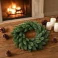 thumbnail image 2 of Christmas Wreath 14 Inch Artificial Pine Greenery Wreath Large - Christmas Decorations Wreath for Front Door Outdoor Evergreen Holiday Xmas Wreath Christmas Door Wreath, 2 of 8