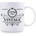 thumbnail image 2 of 1970 Birthday Gifts for Women Men - 1970 Vintage 11 oz Coffee Mug - Great 1970 Birthday Gifts for Dad Mom Uncle Aunt Cousin Friend Sister Brother Coworker, 2 of 6