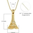 thumbnail image 2 of Eiffel Tower Cremation Jewelry Urn Necklace for Ashes Romantic Tower Tower Shape Memorial Keepsake Pendant for Human Ashes for Loved Ones Keepsake, 2 of 7