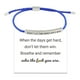thumbnail image 1 of CAIROYAR WSRRDRECVHi Don't Let The Hard Days Win Pulsera para mujer, pulsera ajustable con cuerda trenzada grabada, pulsera de tubo motivacional, pulseras inspiradoras, regalos de joyería para mujeres, 1 of 7