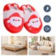 thumbnail image 2 of Lindas Pantuflas Peludas Planas Térmicas Antideslizantes Navidad para Otoño Invierno, 2 of 9