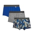thumbnail image 1 of Bóxer Zaga para Hombre, Corto Double Brush Azul 3 Piezas Talla CH, 1 of 4