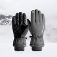 thumbnail image 4 of Guantes de Invierno shamjiam Pantalla Elástico Resistente Cuero Antideslizante Gris L, 4 of 8