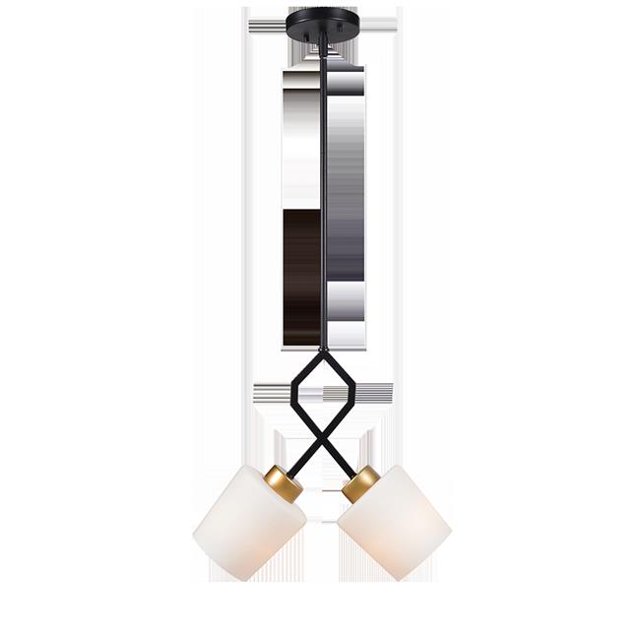 Kenroy Home 93872BL Draper Pendentif 2 Lumières