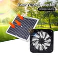 thumbnail image 3 of 100W Monocrystalline Solar Panel with 10 Inch Exhaust Fan Kit - 3200 RPM High-Speed Ventilation System, Waterproof Design, Metal Protection Mesh for Chicken Coops, Greenhouses, Pet Houses, Sheds -, 3 of 7