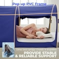 thumbnail image 4 of Alvantor Bed Tent Pop Up Canopy Indoor Privacy Warm Breathable Sleeping Tnet Twin Navy, 4 of 10