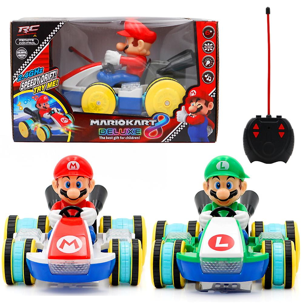 Super-Mario Bros Remote Control Electric Kart Car Toy, Mario Luigi